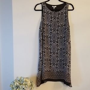 Max studio blue, black tank top dress